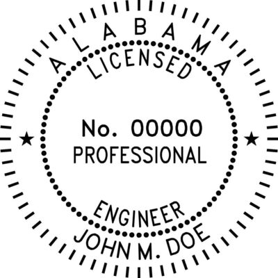 Alabama Professional Engineer Stamp