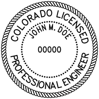 Colorado Professional Engineer Stamp