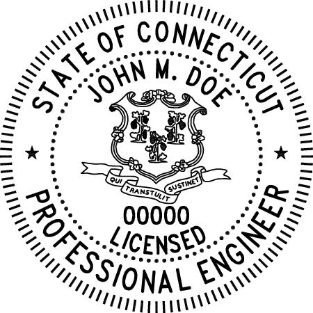 Connecticut Professional Engineer Stamp - Image 2