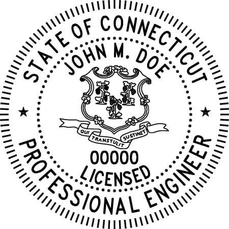 Connecticut Professional Engineer Stamp