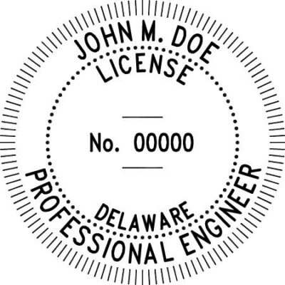 Delaware Professional Engineer Stamp