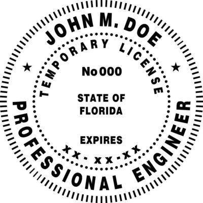 Florida Professional Engineer Temporary License