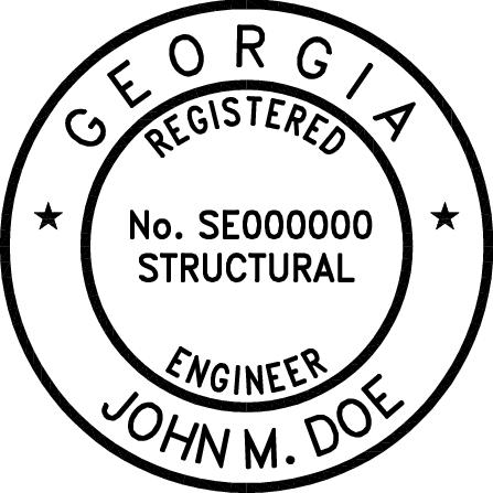 Georgia Professional Engineer Stamp - Image 3
