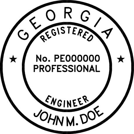 Georgia Professional Engineer Stamp