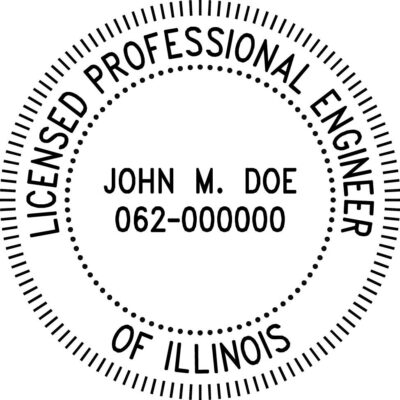 Illinois Professional Engineer Stamp
