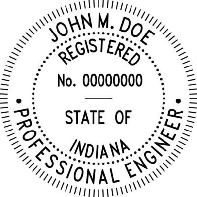 Indiana Professional Engineer Stamp