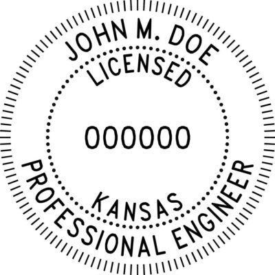 Kansas Professional Engineer Stamp