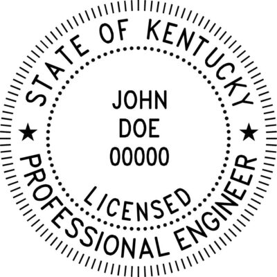 Kentucky Professional Engineer Stamp