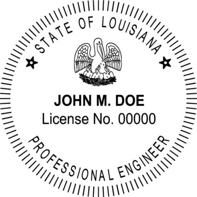 Louisiana Professional Engineer Stamp