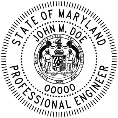 Maryland Professional Engineer Stamp