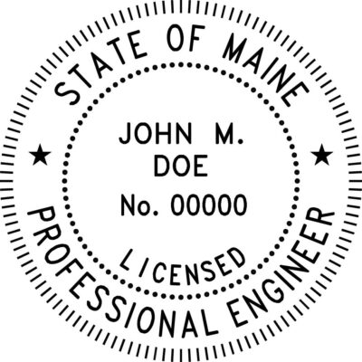 Maine Professional Engineer Stamp