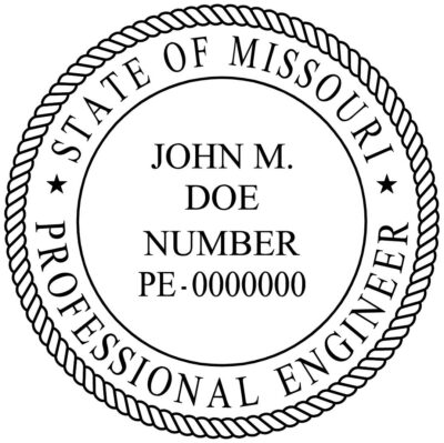 Missouri Professional Engineer Stamp