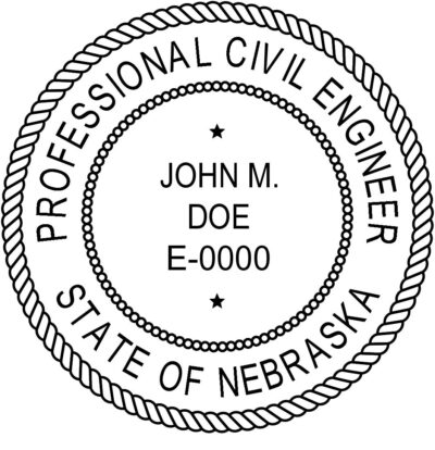 Nebraska Professional Engineer Stamp