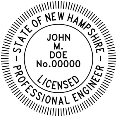 New Hampshire Professional Engineer Stamp