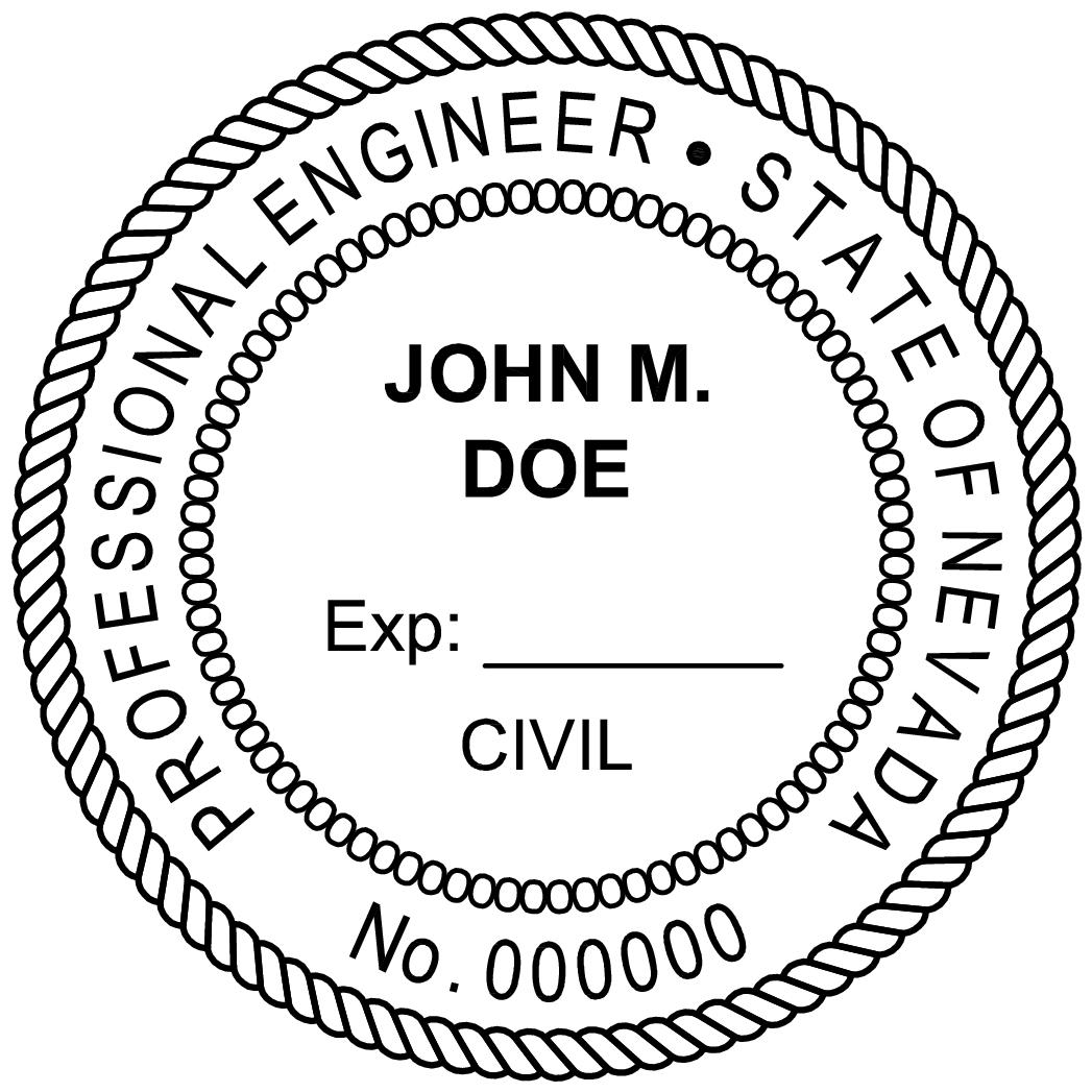 Nevada Professional Engineer Stamp - Image 3