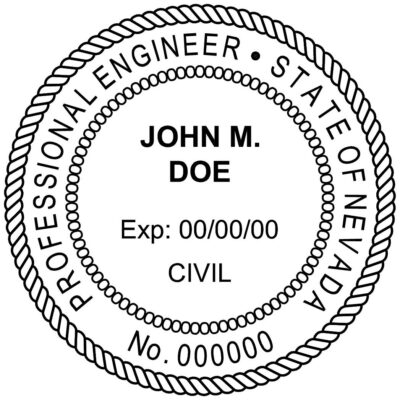Nevada Professional Engineer Stamp