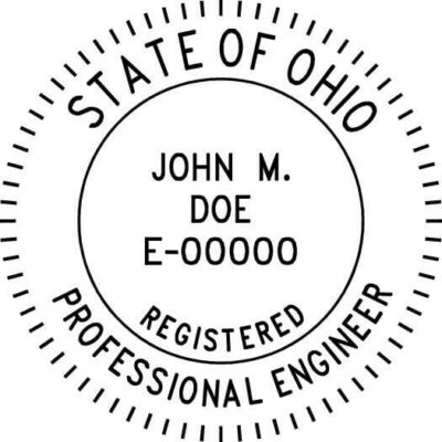 Ohio Professional Engineer Stamp