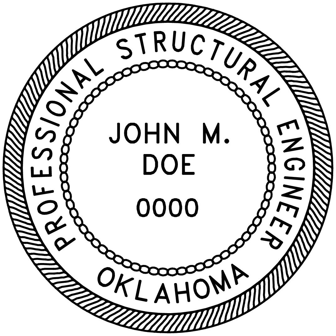 Oklahoma Professional Engineer Stamp - Image 3