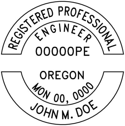 Oregon Professional Engineer Stamp