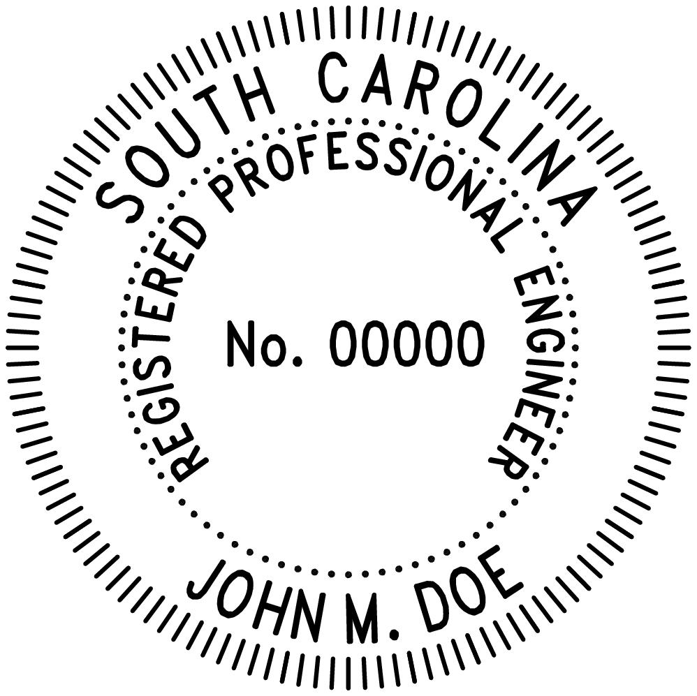 South Carolina Professional Engineer Stamp - Image 3