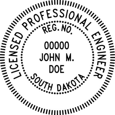 South Dakota Professional Engineer Stamp