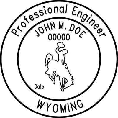 Wyoming Professional Engineer Stamp
