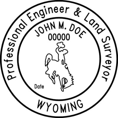 Wyoming Professional Engineer & Land Surveyor Stamp