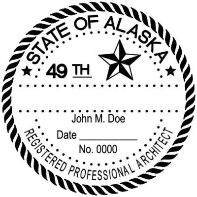 Alaska Architect Stamp