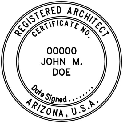 Arizona Architect Stamp