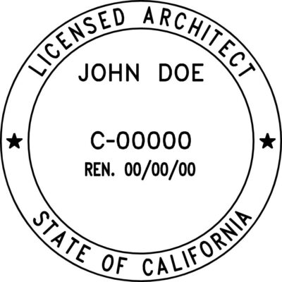 California Architect Stamp