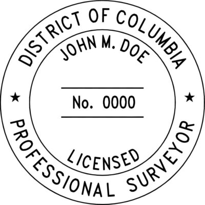 District of Columbia Surveyor Stamp