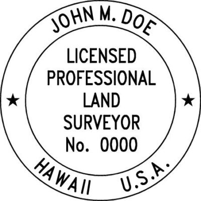 Hawaii Surveyor Stamp