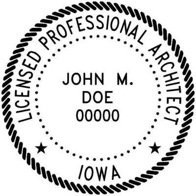 Iowa Architect Stamp