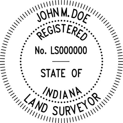Indiana Surveyor Stamp