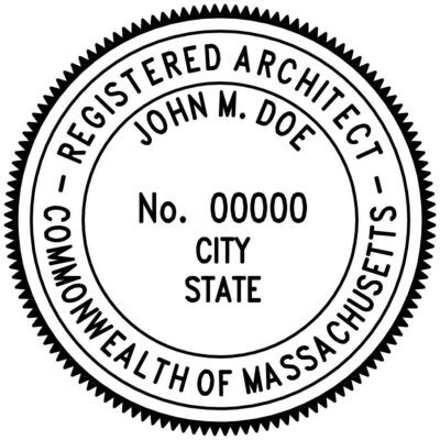 Massachusetts Architect Stamp