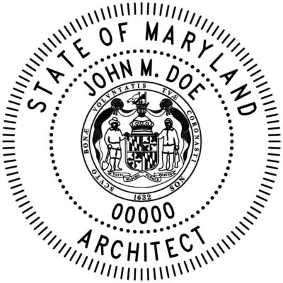 Maryland Architect Stamp