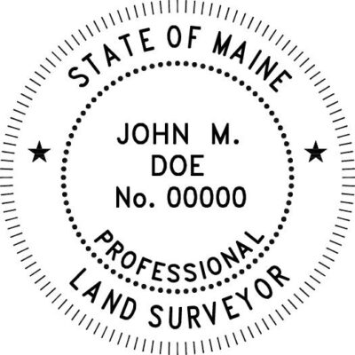 Maine Surveyor Stamp