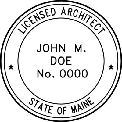 Maine Architect Stamp