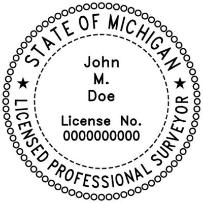 Michigan Surveyor Stamp