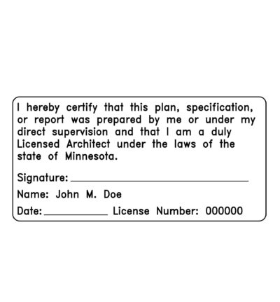 Minnesota Architect Stamp