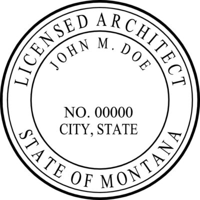 Montana Architect Stamp
