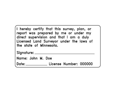 Minnesota Surveyor Stamp