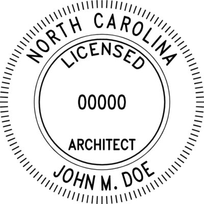 North Carolina Architect Stamp