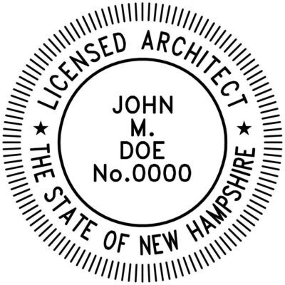 New Hampshire Architect Stamp