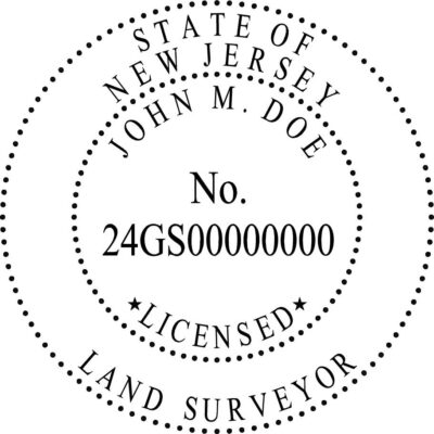 New Jersey Surveyor Stamp