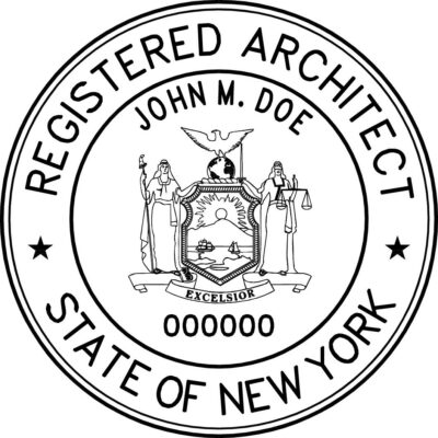 New York Architect Stamp