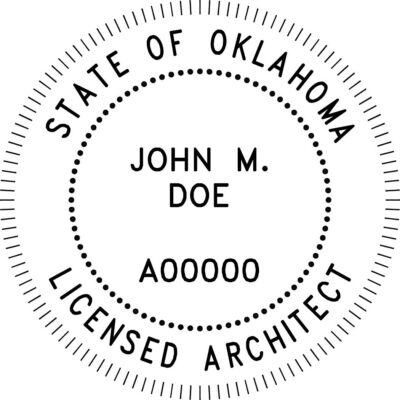Oklahoma Architect Stamp