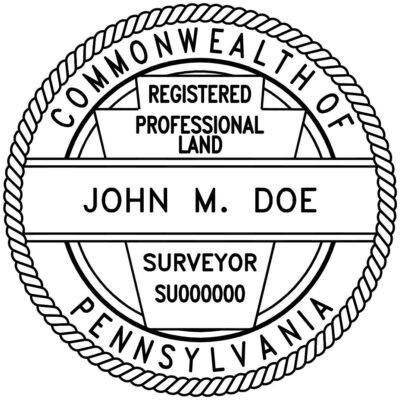 Pennsylvania Surveyor Stamp