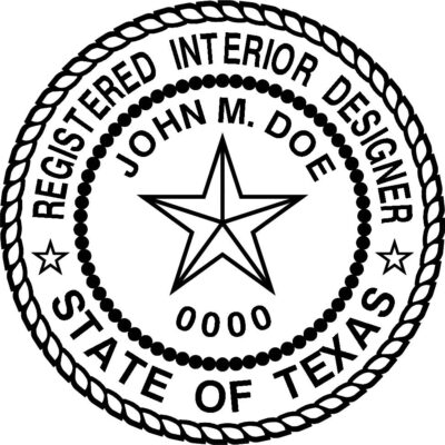 Texas Interior Designer Stamp