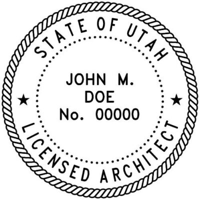 Utah Architect Stamp